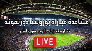 مشاهدة مباراة بوروسيا دورتموند بث مباشر Borussia Dortmund Live